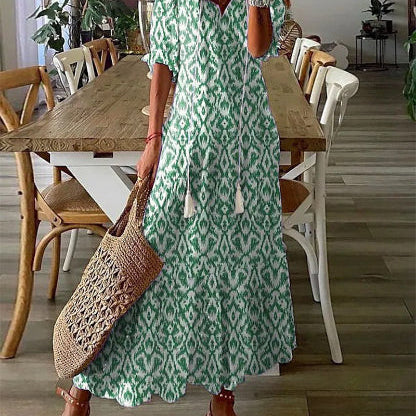 Elviva™ | Boho obleka z pokritostjo trebuha