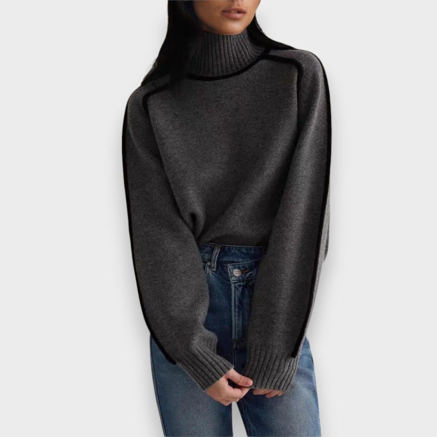 Claire™ - Eleganten pulover z visokim ovratnikom