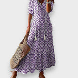 Cilka™ | Boho poletna obleka, ki zakriva trebuh