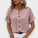 Franja | Elegantna bluza s cvetličnim potiskom