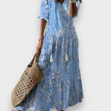 Cilka™ | Boho poletna obleka, ki zakriva trebuh