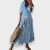 Elviva™ | Boho obleka z pokritostjo trebuha