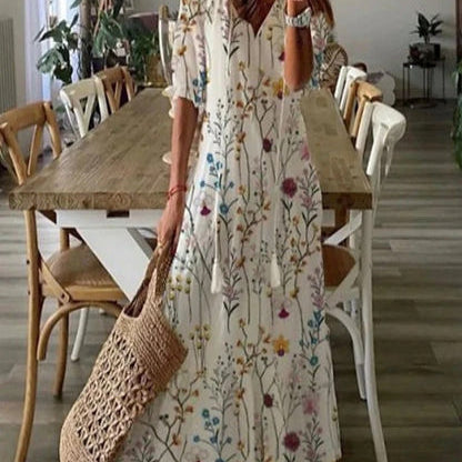 Elviva™ | Boho obleka z pokritostjo trebuha
